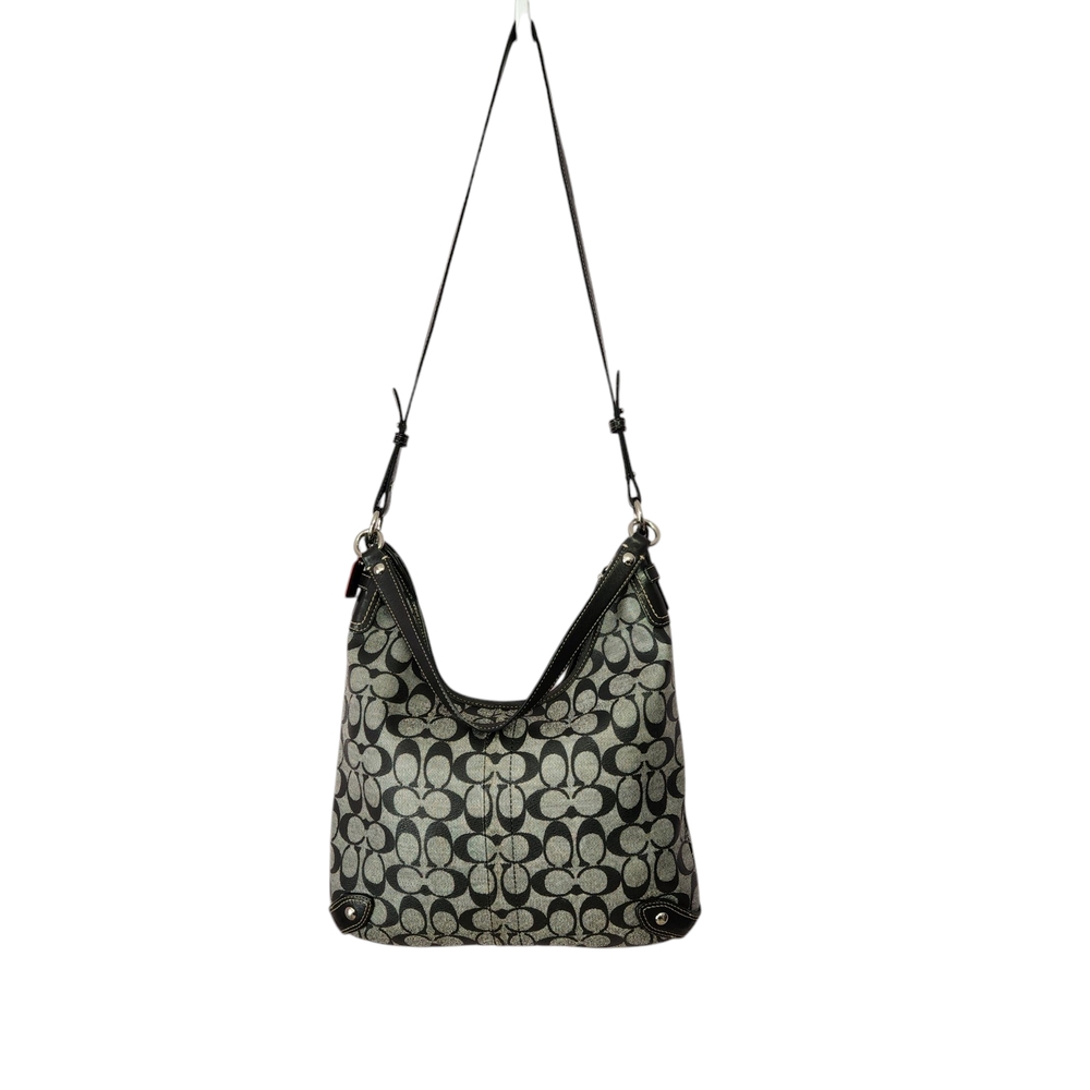 Coach# F14476 Signature Black and Gray Women's Bag